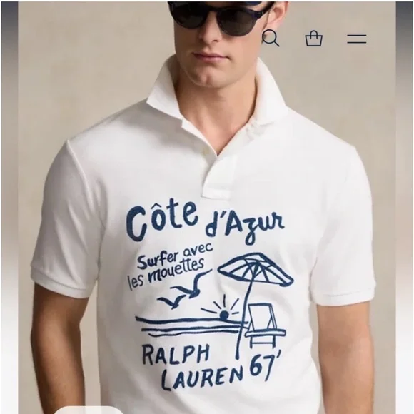 NWT Polo Ralph LaurenClassic Fit Embroidered MeshPolo Shirt